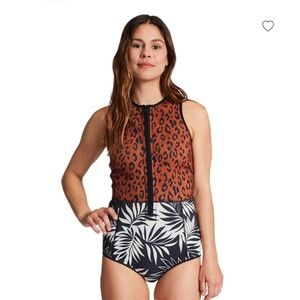 Billabong 1mm Sol Sista Shorty Spring suit Wetsuit NWOT size 8